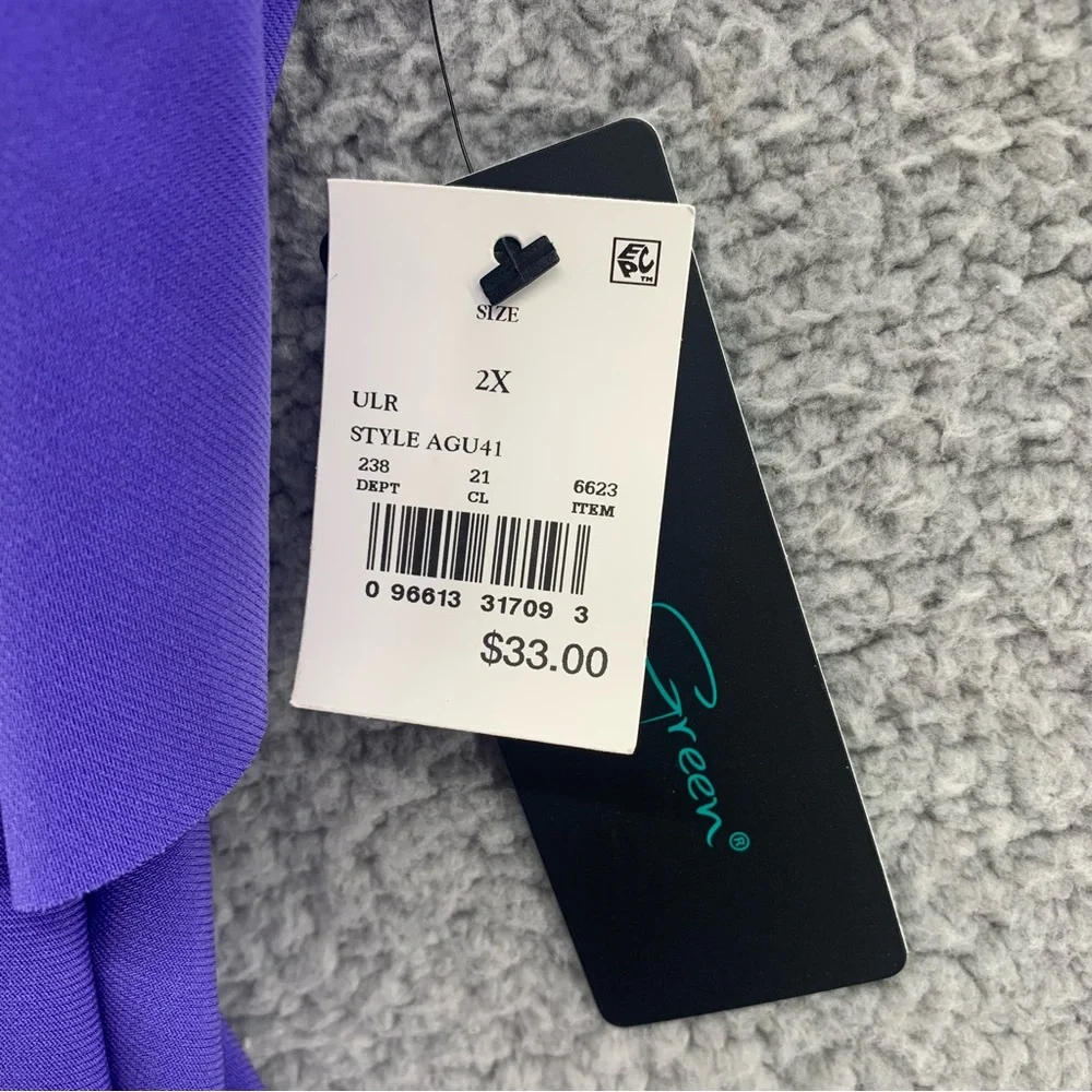 Target Aqua Green Purple Tiered Tankini Swim Top - Picture 5 of 10